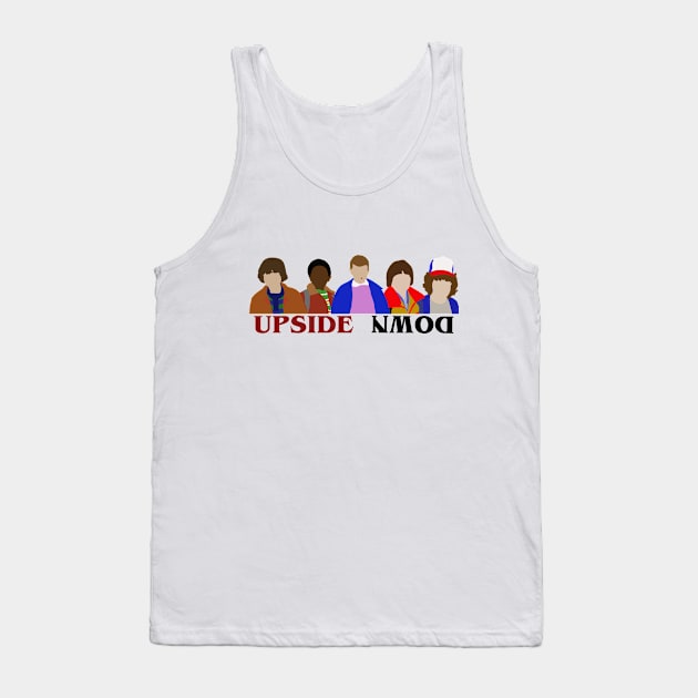 STRANGER THINGS SQUAD (Minimalist Print with Text) Tank Top by tytybydesign